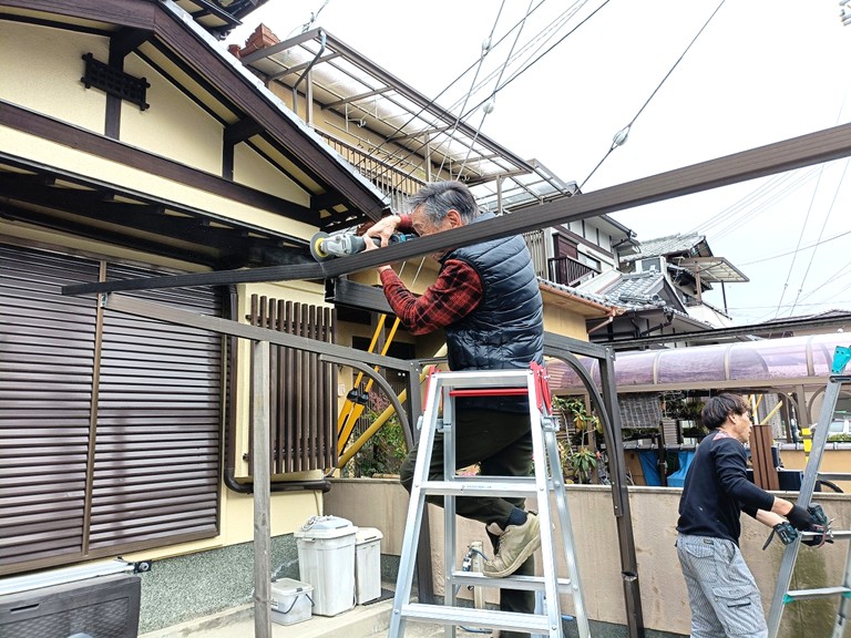 和泉市　枠ぐみ解体